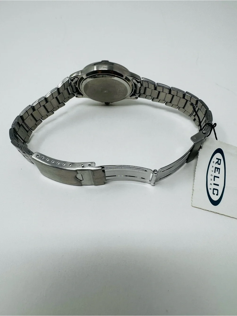 Relic Women's Stainless Steel Silver Watch with White Dial